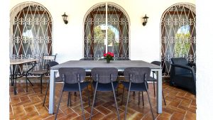 Dining table on the terrace